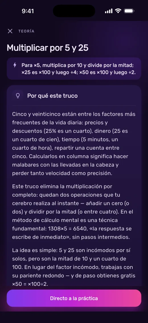 ×25 es ×100 ÷ 4
