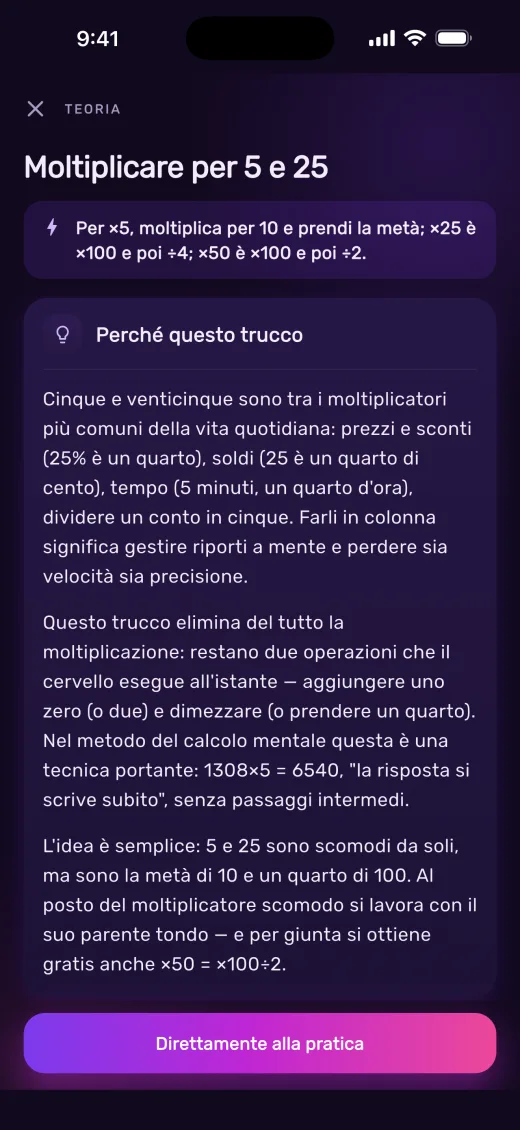 ×25 è ×100 ÷ 4